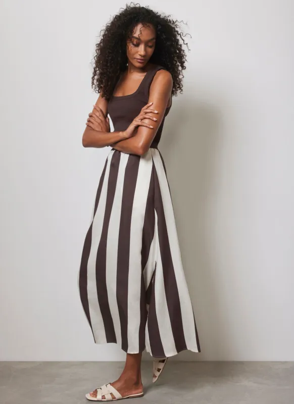 Brown Striped Maxi Skirt sold by Mint Velvet