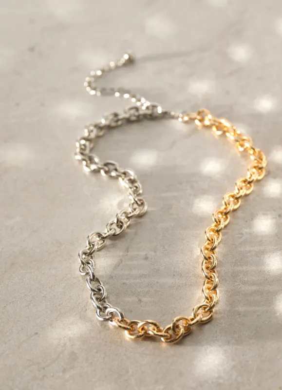 Mixed Metal Chain Necklace sold by Mint Velvet