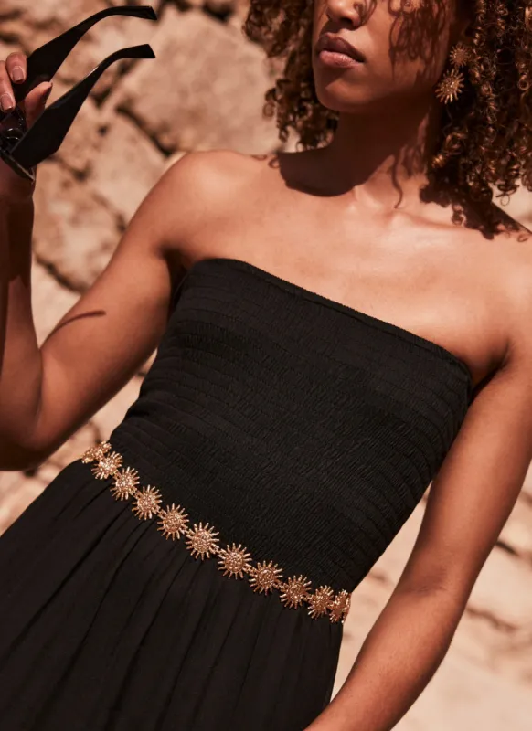Gold Tone Sunburst Chain Belt made by Mint Velvet
