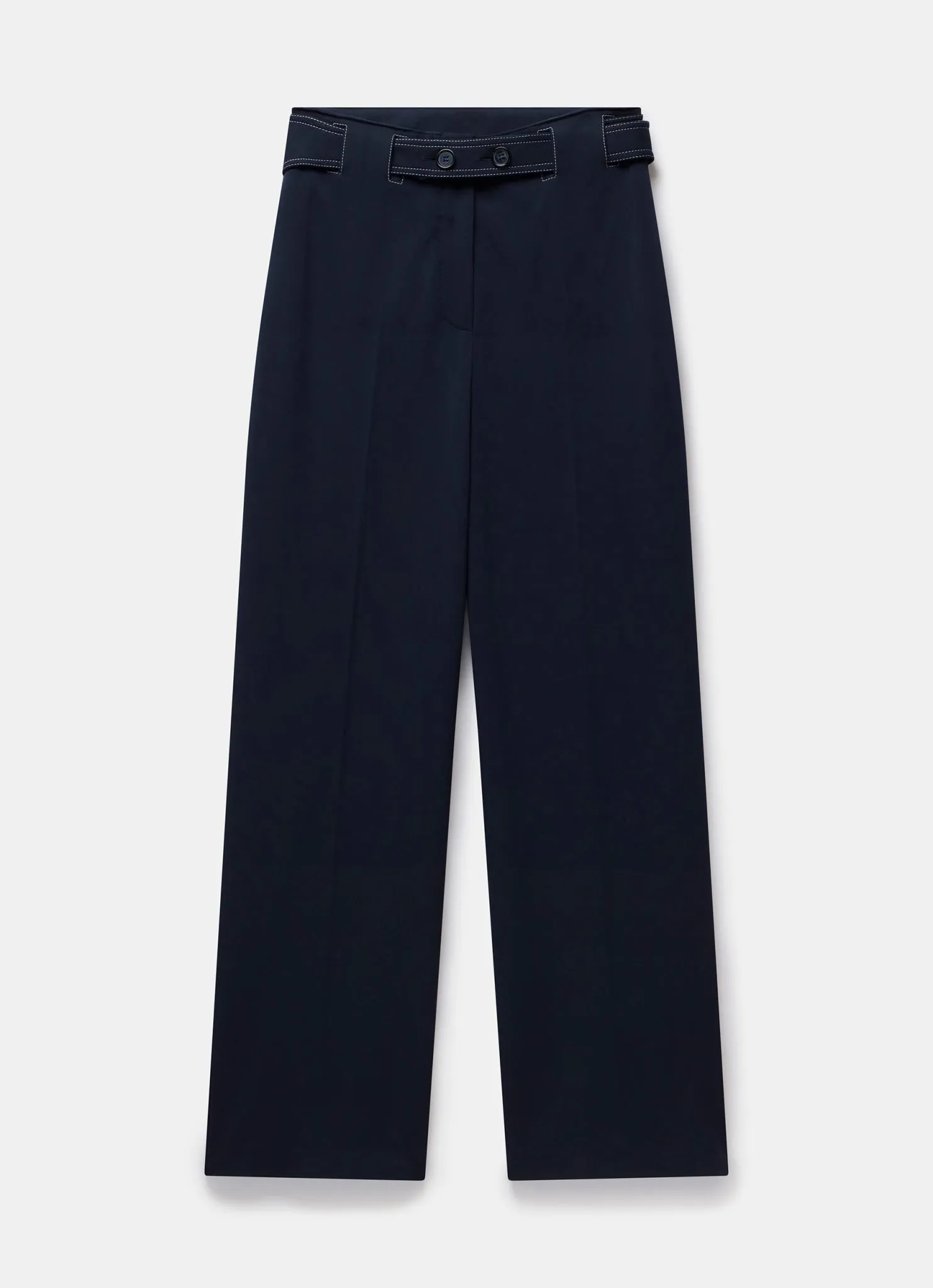 Navy Belted Wide Trousers sold by Mint Velvet product image thumbnail 5