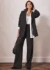Dark Grey Pleat Wide Trousers sold by Mint Velvet