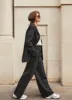 Dark Grey Pleat Wide Trousers sold by Mint Velvet