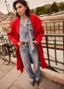 Red Wool Blend Coat sold by Mint Velvet
