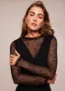Black Lace Top sold by Mint Velvet