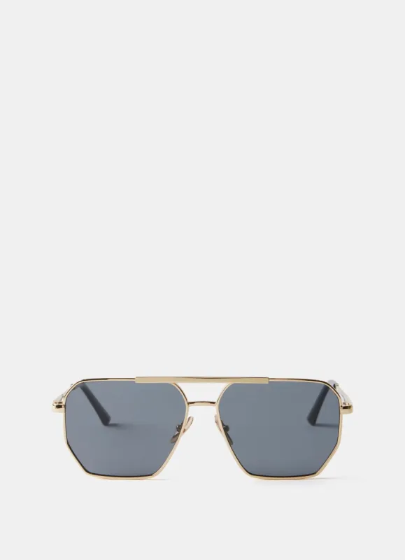 Gold Tone Aviator Sunglasses sold by Mint Velvet