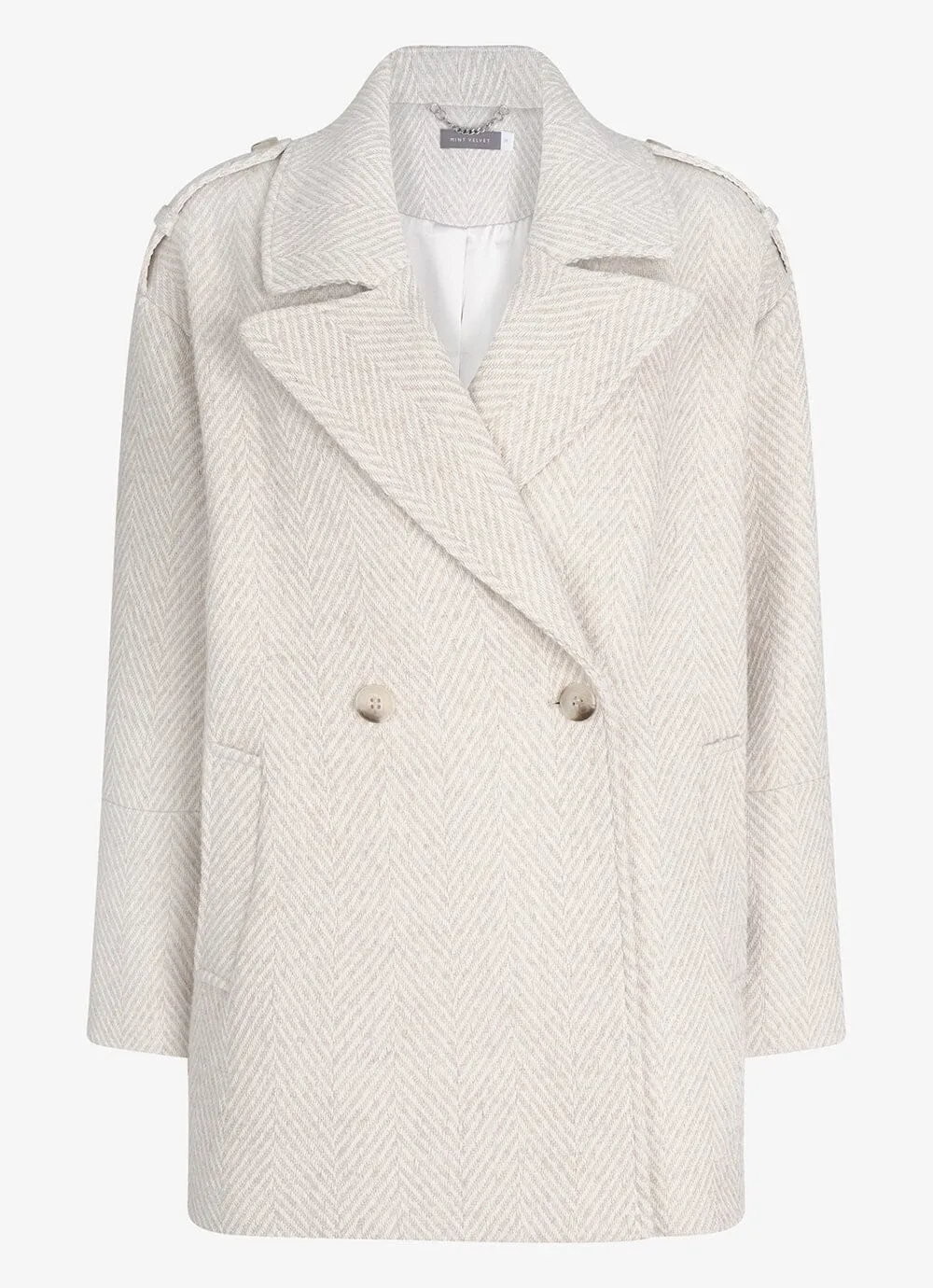 Beige Double Breasted Coat sold by Mint Velvet product image thumbnail 4