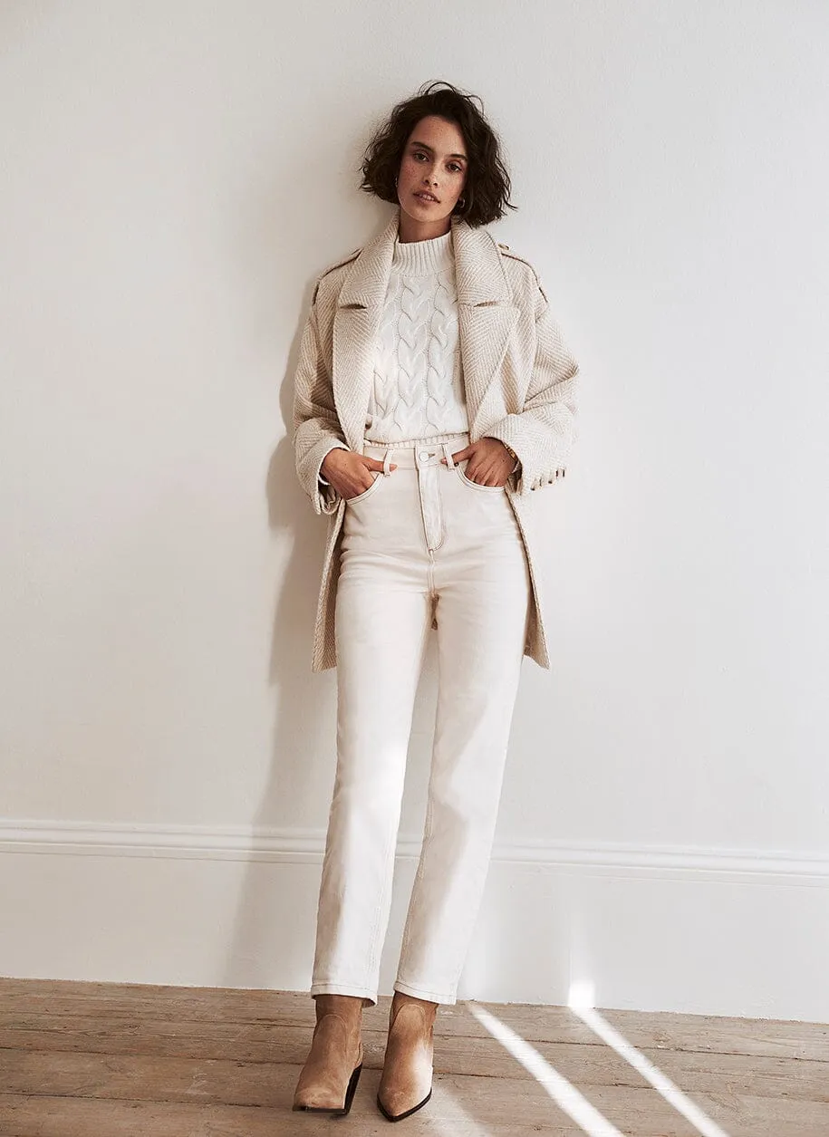 Beige Double Breasted Coat sold by Mint Velvet product image thumbnail 2