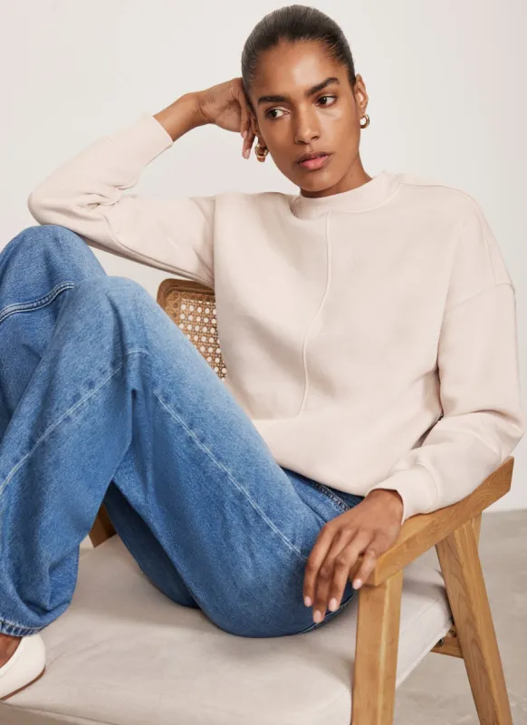 Pink Seam Detail Sweatshirt sold by Mint Velvet