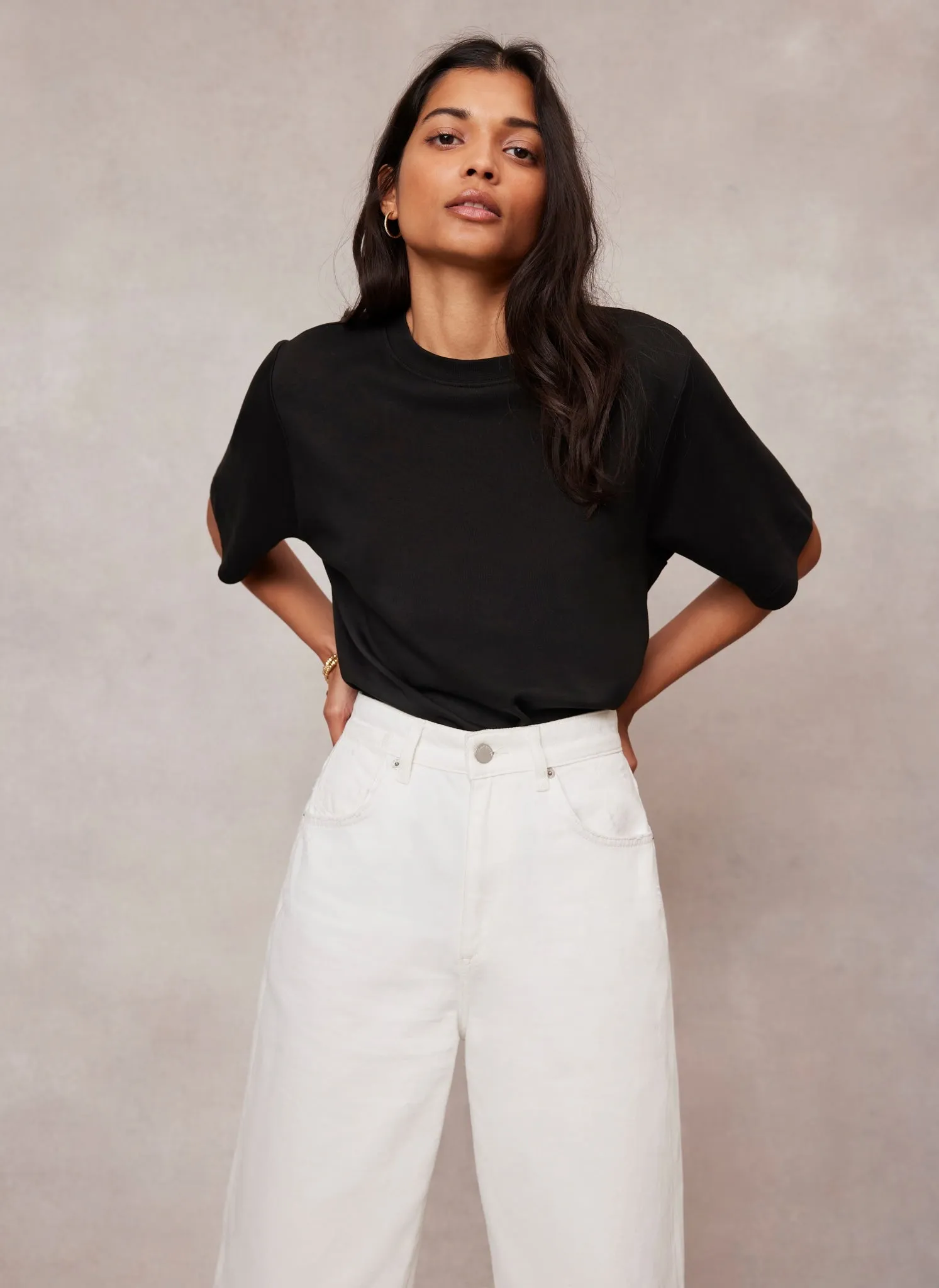 Black Ultimate Cotton T-Shirt sold by Mint Velvet product image thumbnail 5