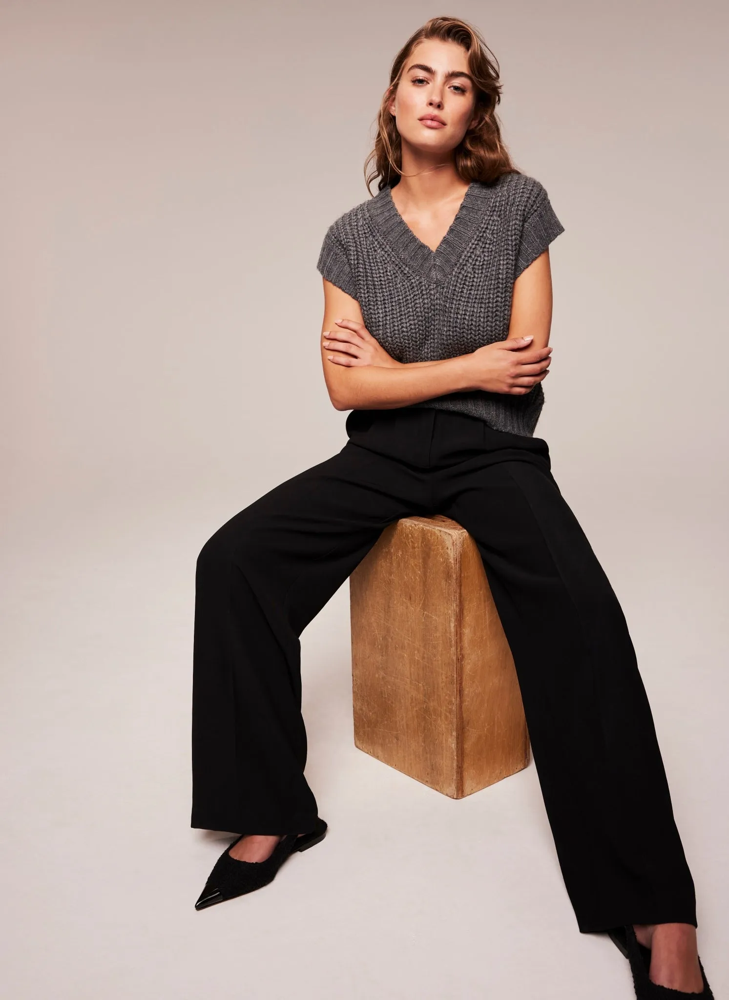 Black Pocket Wide Trousers sold by Mint Velvet product image thumbnail 2