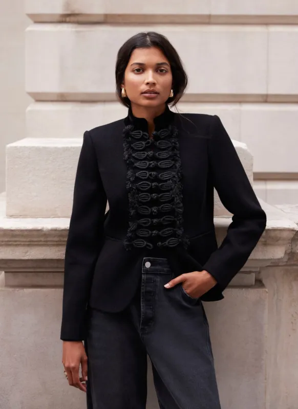 Black Military Jacket sold by Mint Velvet