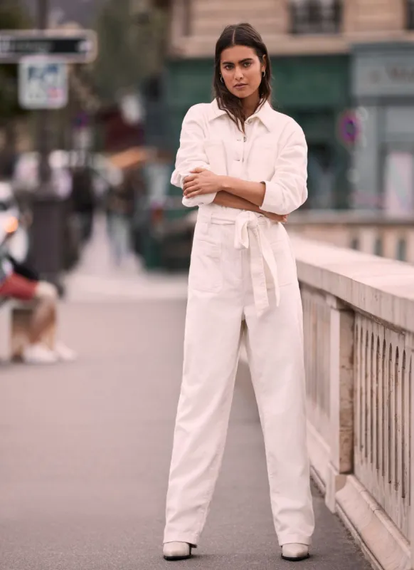 Cream Corduroy Jumpsuit sold by Mint Velvet