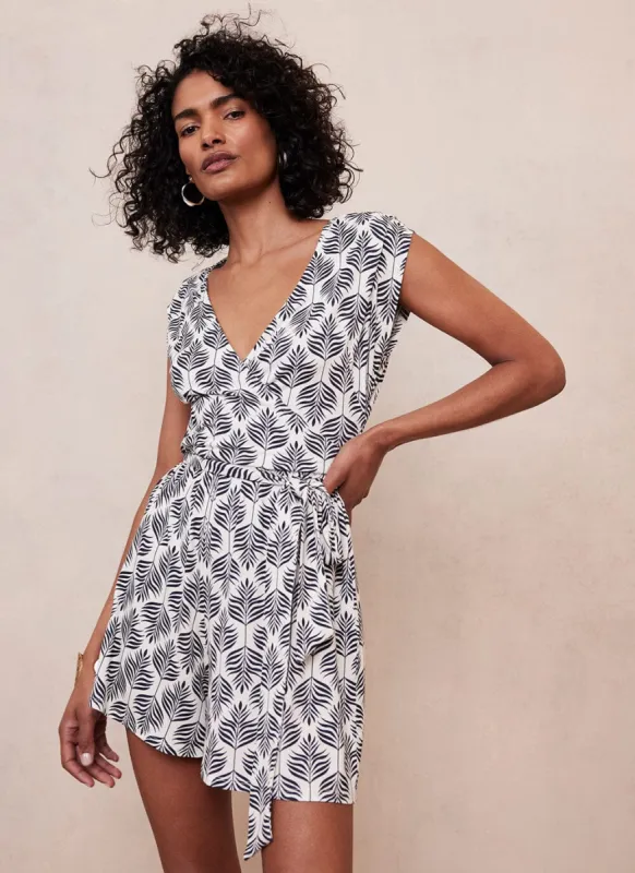 Charlotte Print Playsuit sold by Mint Velvet