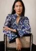 Blue Abstract Print Blouse sold by Mint Velvet