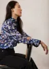 Blue Abstract Print Blouse sold by Mint Velvet