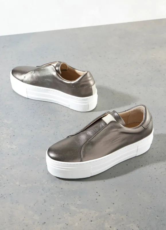 Metallic Platform Trainers sold by Mint Velvet