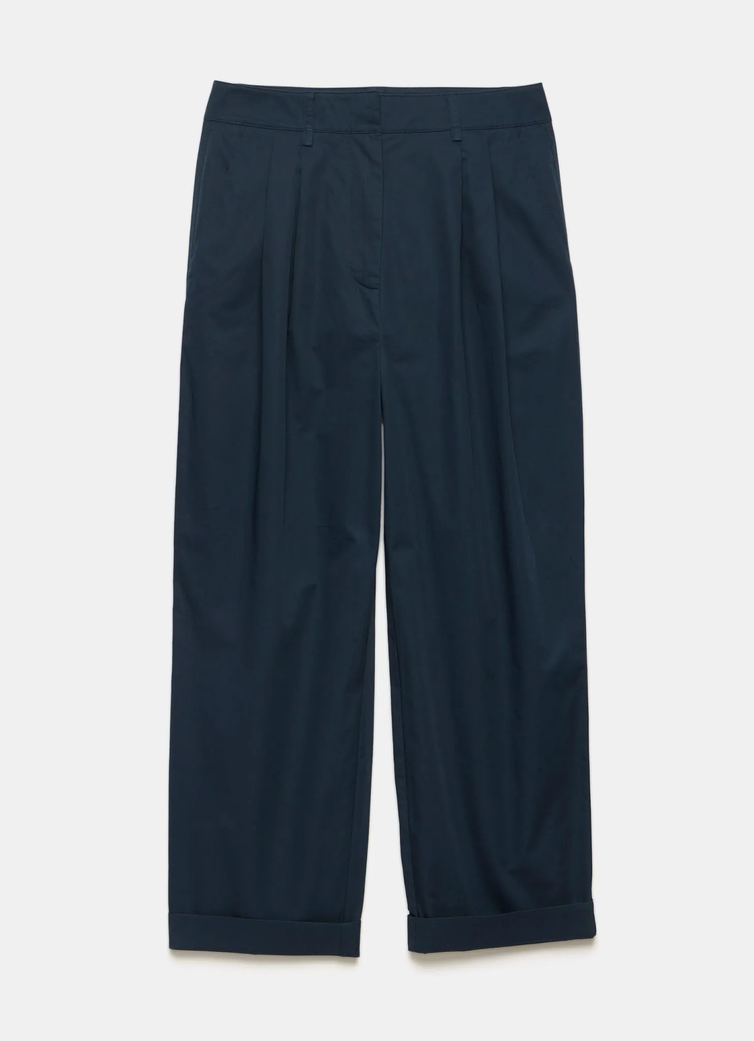Navy Cotton Tapered Trousers sold by Mint Velvet product image thumbnail 5