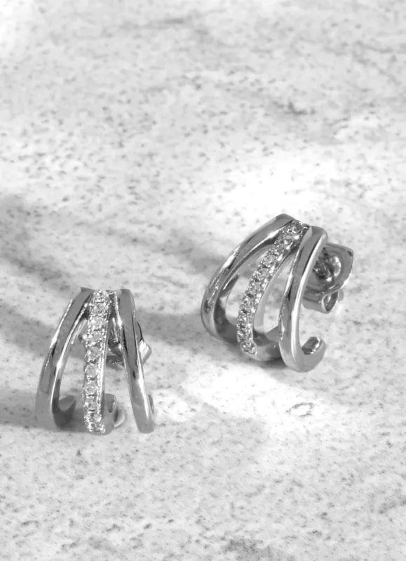 Silver Plated Claw Earrings sold by Mint Velvet