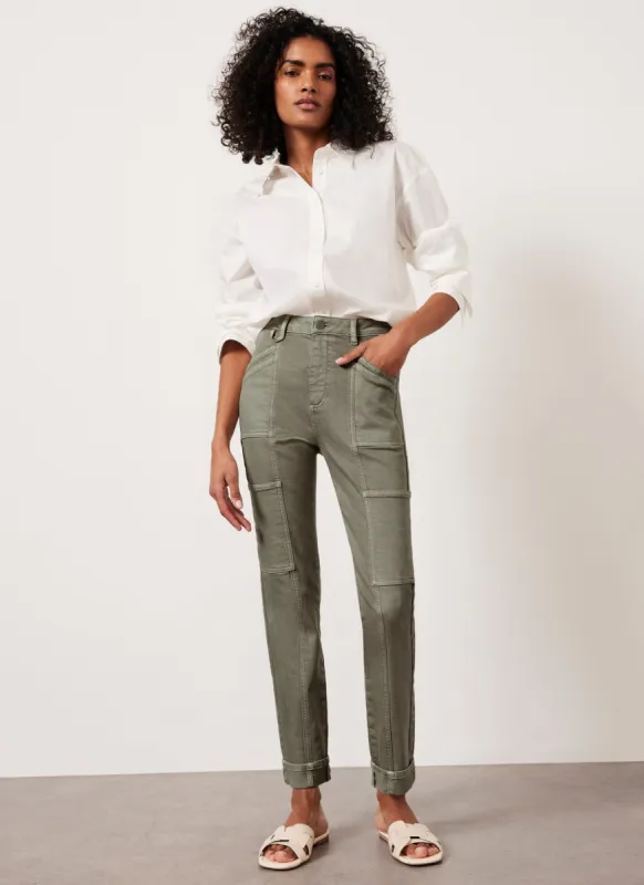 Khaki Carpenter Slim Jeans sold by Mint Velvet