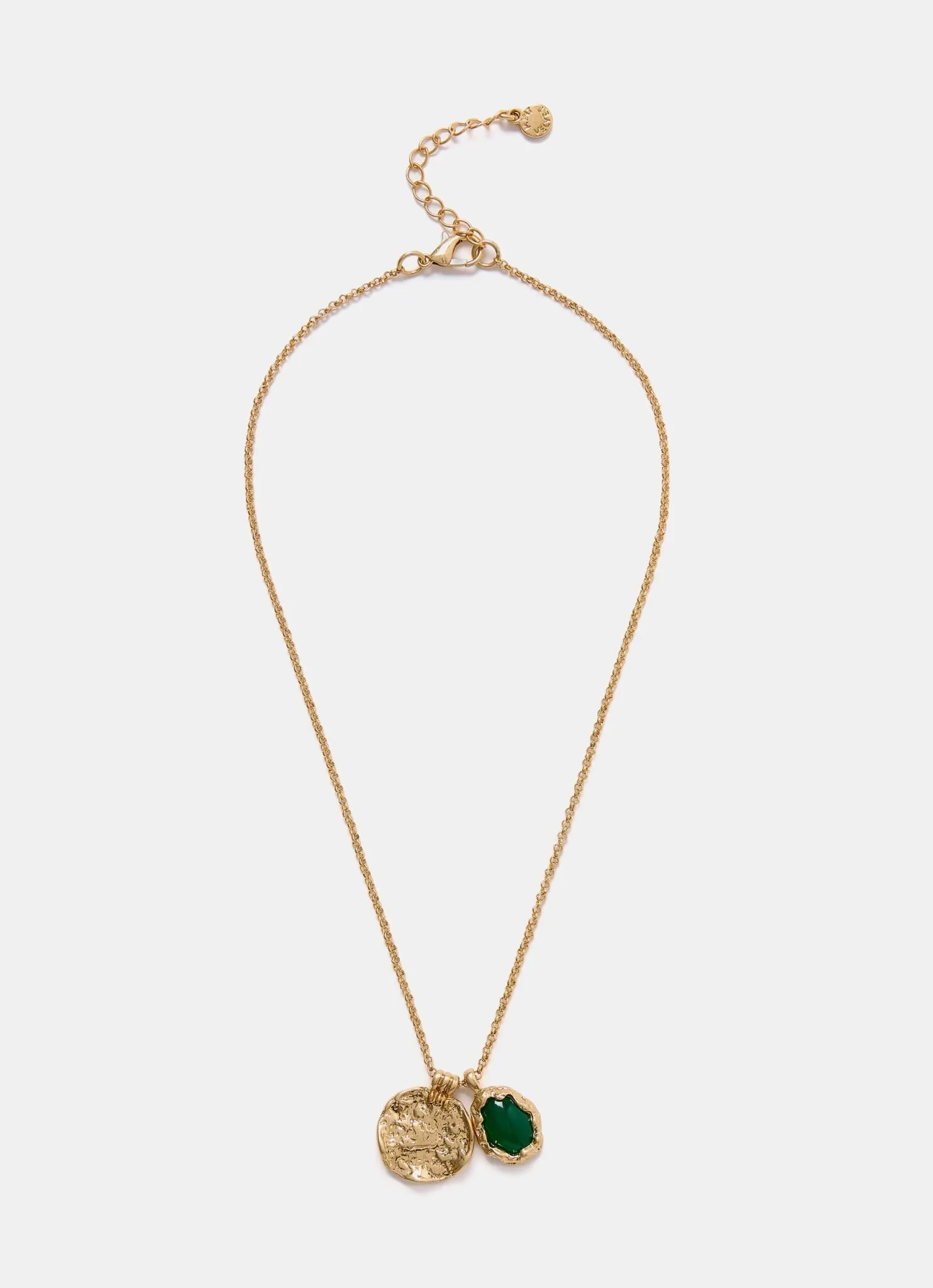 Green Stone Pendant Necklace sold by Mint Velvet