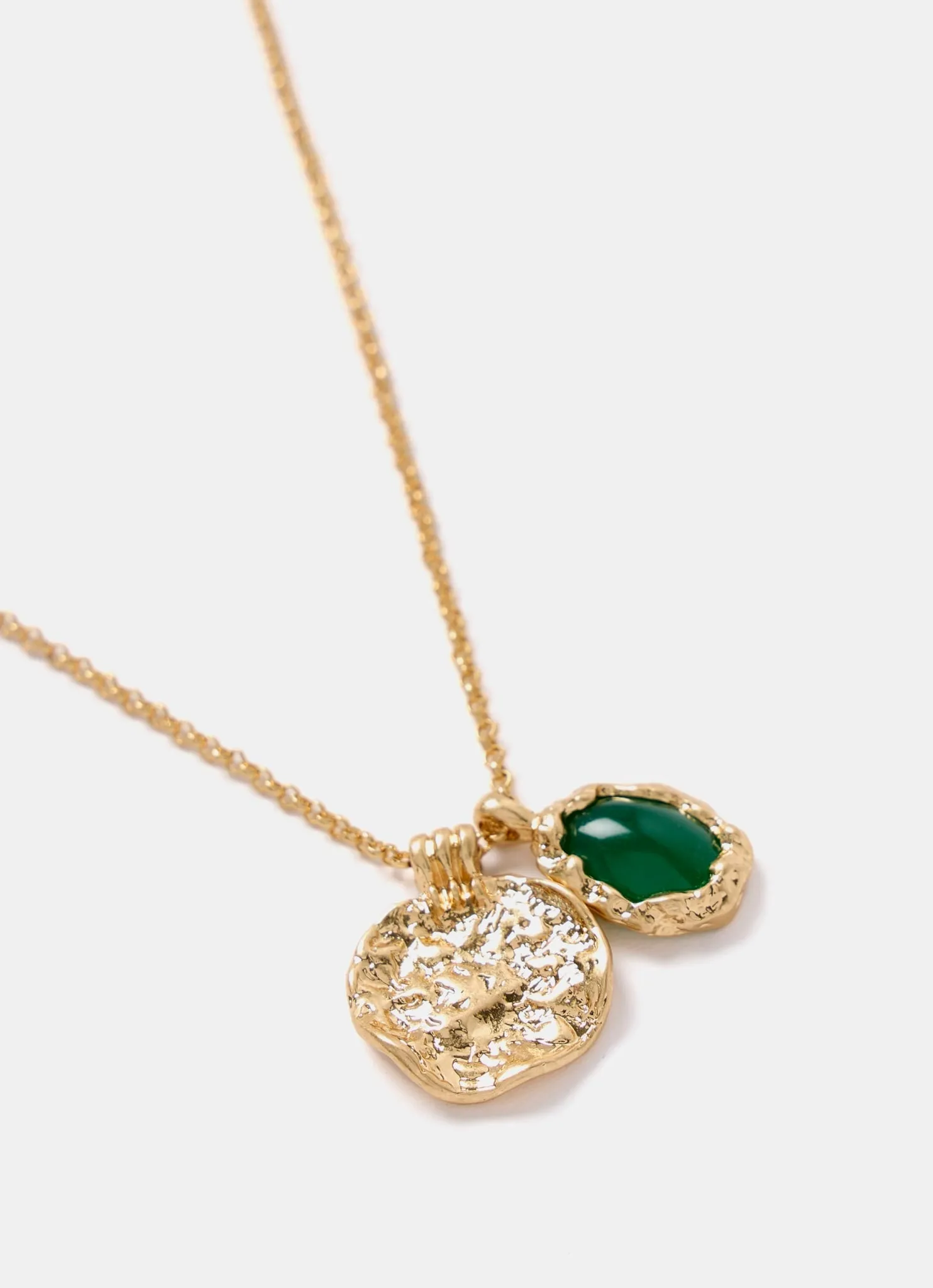 Green Stone Pendant Necklace sold by Mint Velvet product image thumbnail 2