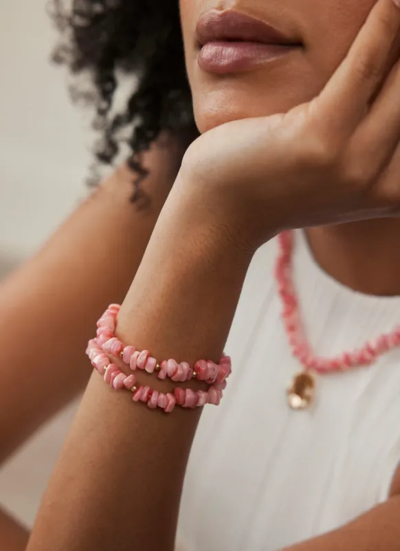 Pink Friendship Bracelet Set sold by Mint Velvet