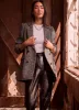 Black Faux Leather Trousers sold by Mint Velvet