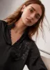 Grey Satin Embellished Blouse sold by Mint Velvet