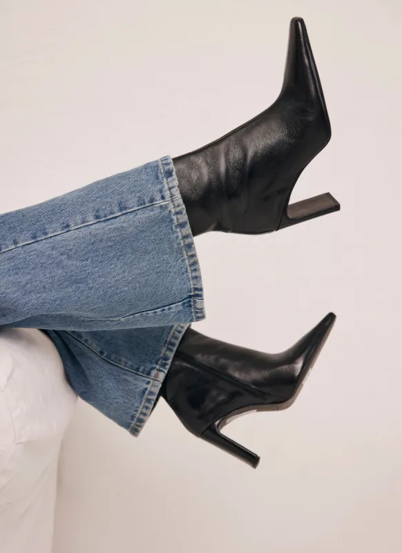 Black Leather Ankle Boots sold by Mint Velvet