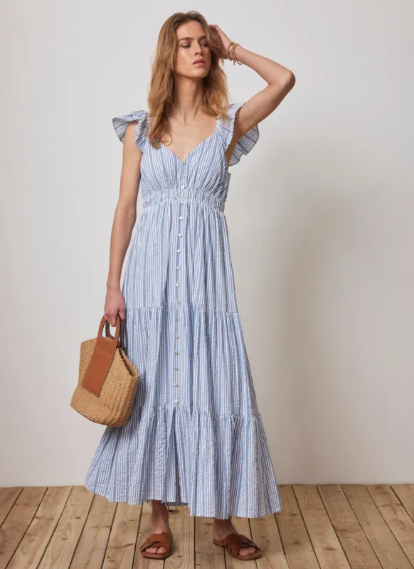 Blue Striped Maxi Dress sold by Mint Velvet