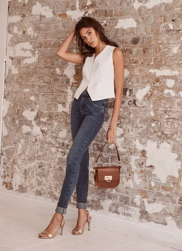 Houston Mid Indigo Slim Jeans sold by Mint Velvet