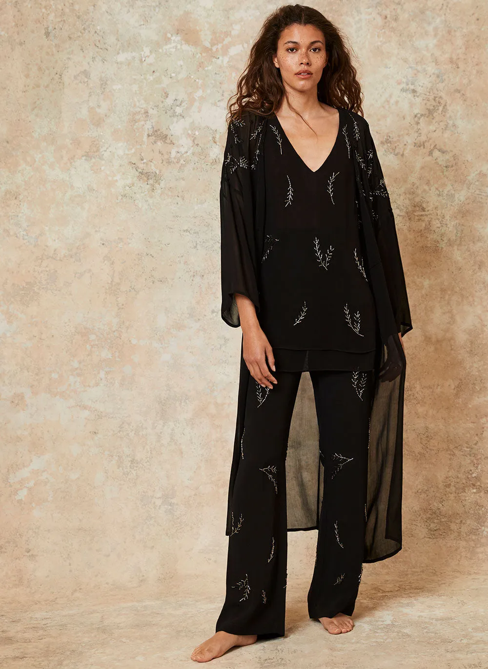 Black Embellished Long Cami sold by Mint Velvet product image thumbnail 4