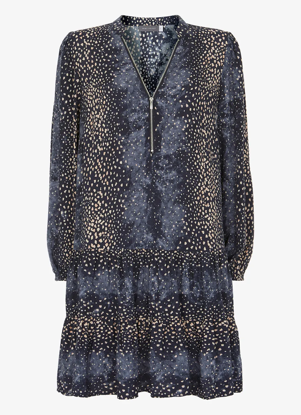 Renee Zip V-Neck Mini Dress sold by Mint Velvet product image thumbnail 4