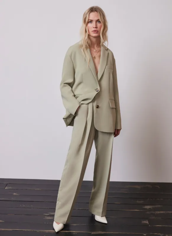 Sage Green Oversized Blazer sold by Mint Velvet