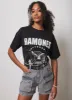 Black Ramones Graphic T-Shirt sold by Mint Velvet