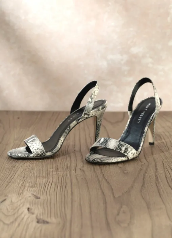 Amara Snake Print Heel Sandals sold by Mint Velvet