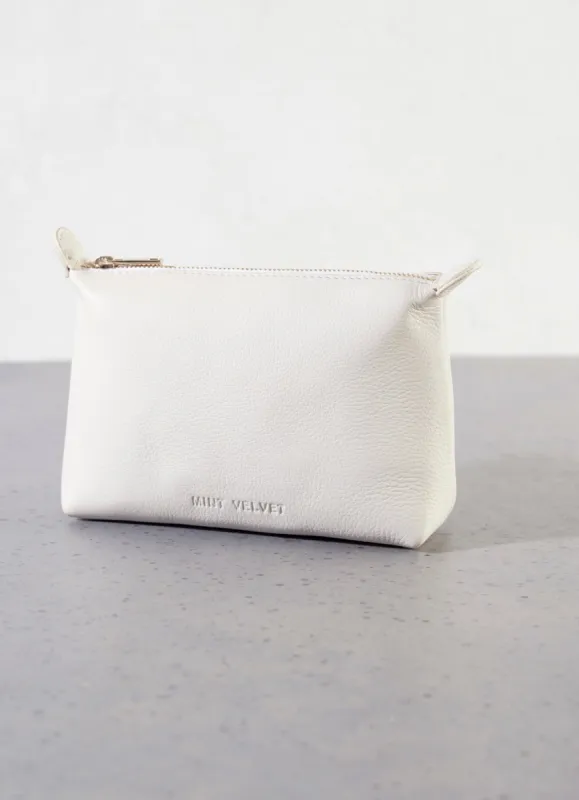 Cream Makeup Cosmetic Bag sold by Mint Velvet