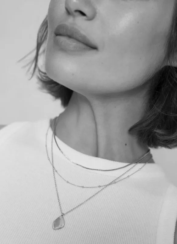 Silver Tone Layered Necklace sold by Mint Velvet