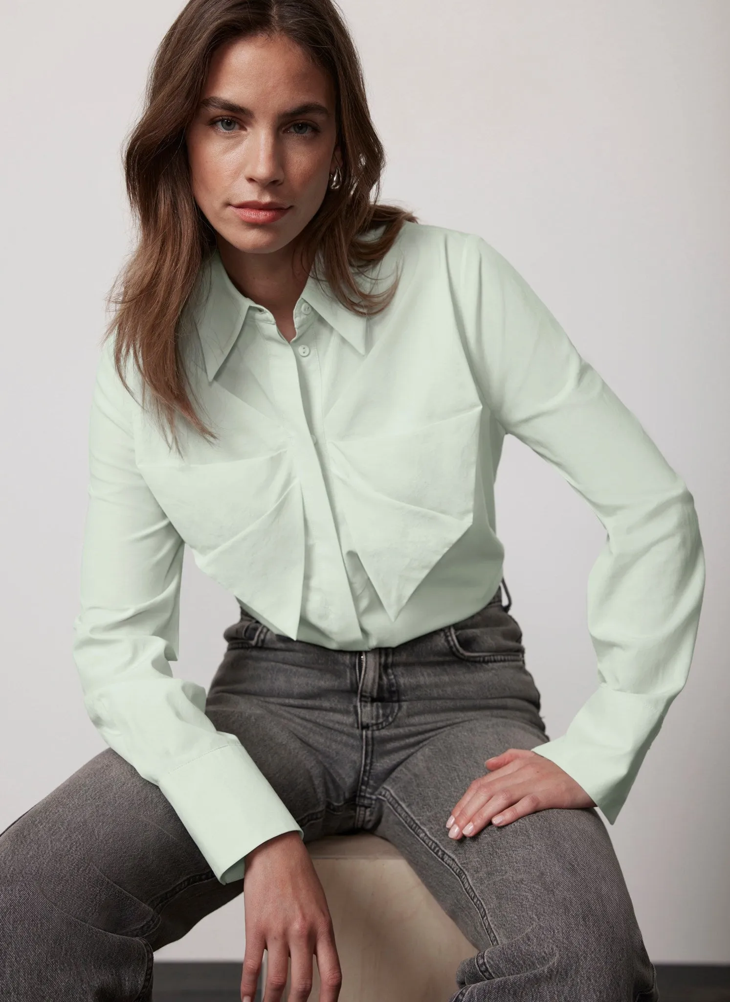 Green Bow Front Shirt sold by Mint Velvet product image thumbnail 2
