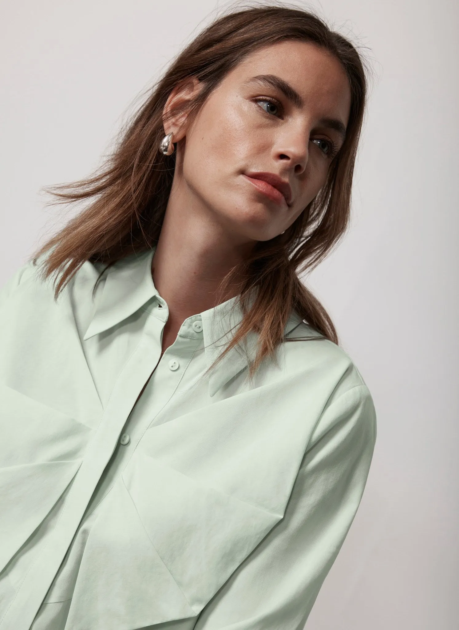 Green Bow Front Shirt sold by Mint Velvet product image thumbnail 5