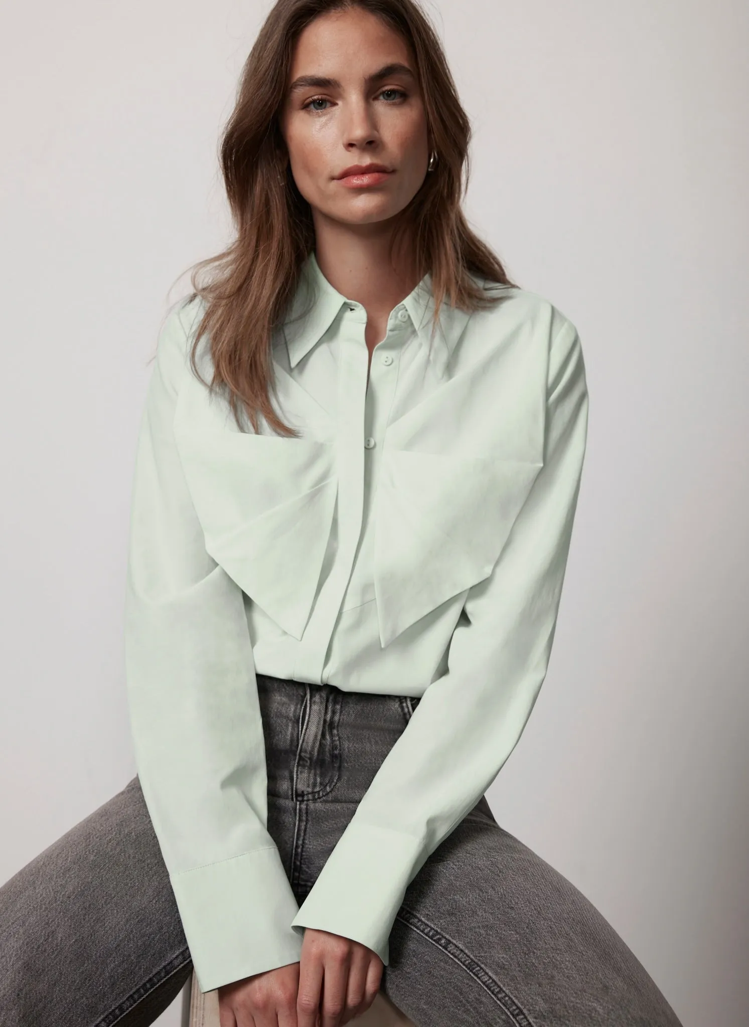 Green Bow Front Shirt sold by Mint Velvet product image thumbnail 4