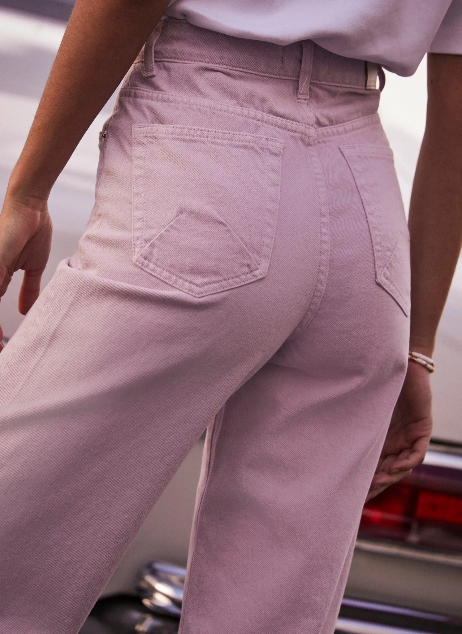 Lilac Workable Wide Jeans sold by Mint Velvet product image thumbnail 4