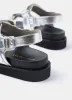 Silver Leather Sandals sold by Mint Velvet