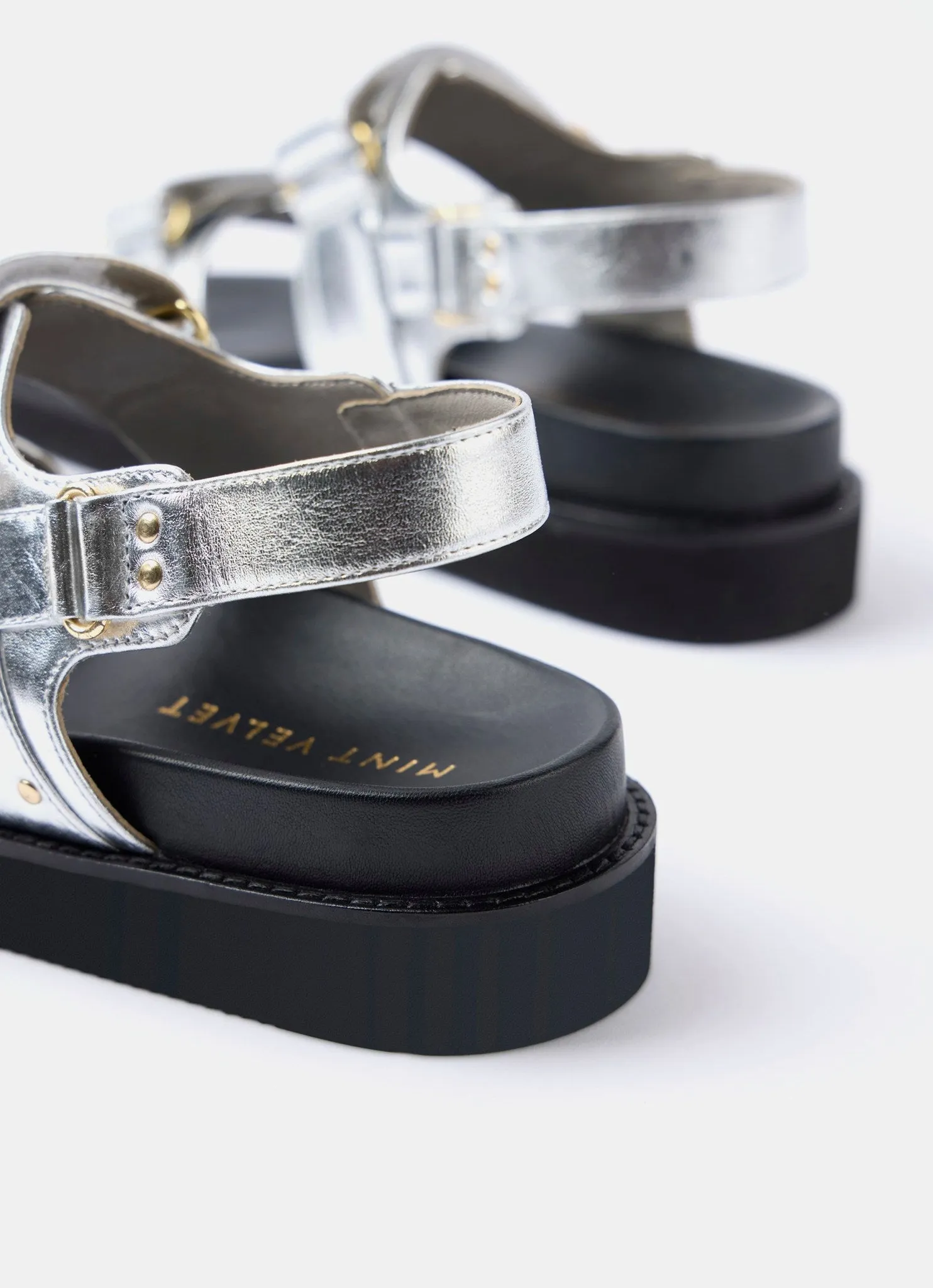 Silver Leather Sandals sold by Mint Velvet product image thumbnail 3