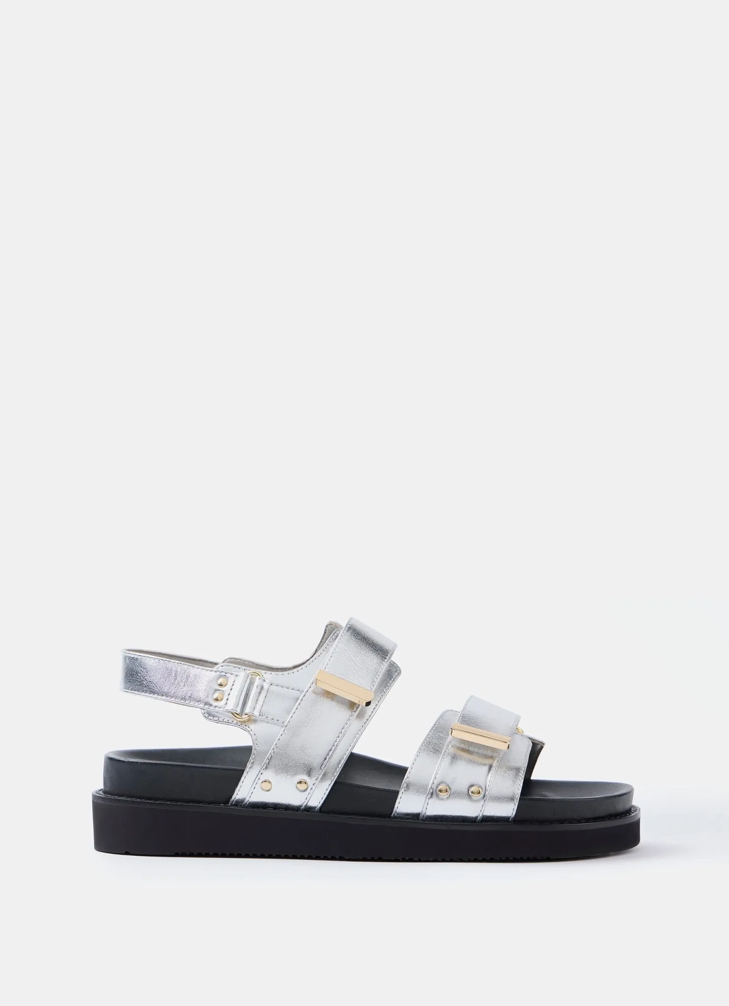 Silver Leather Sandals sold by Mint Velvet product image thumbnail 2
