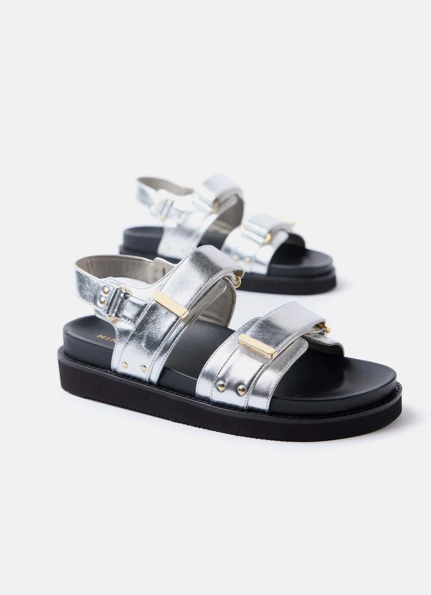 Silver Leather Sandals sold by Mint Velvet product image thumbnail 4