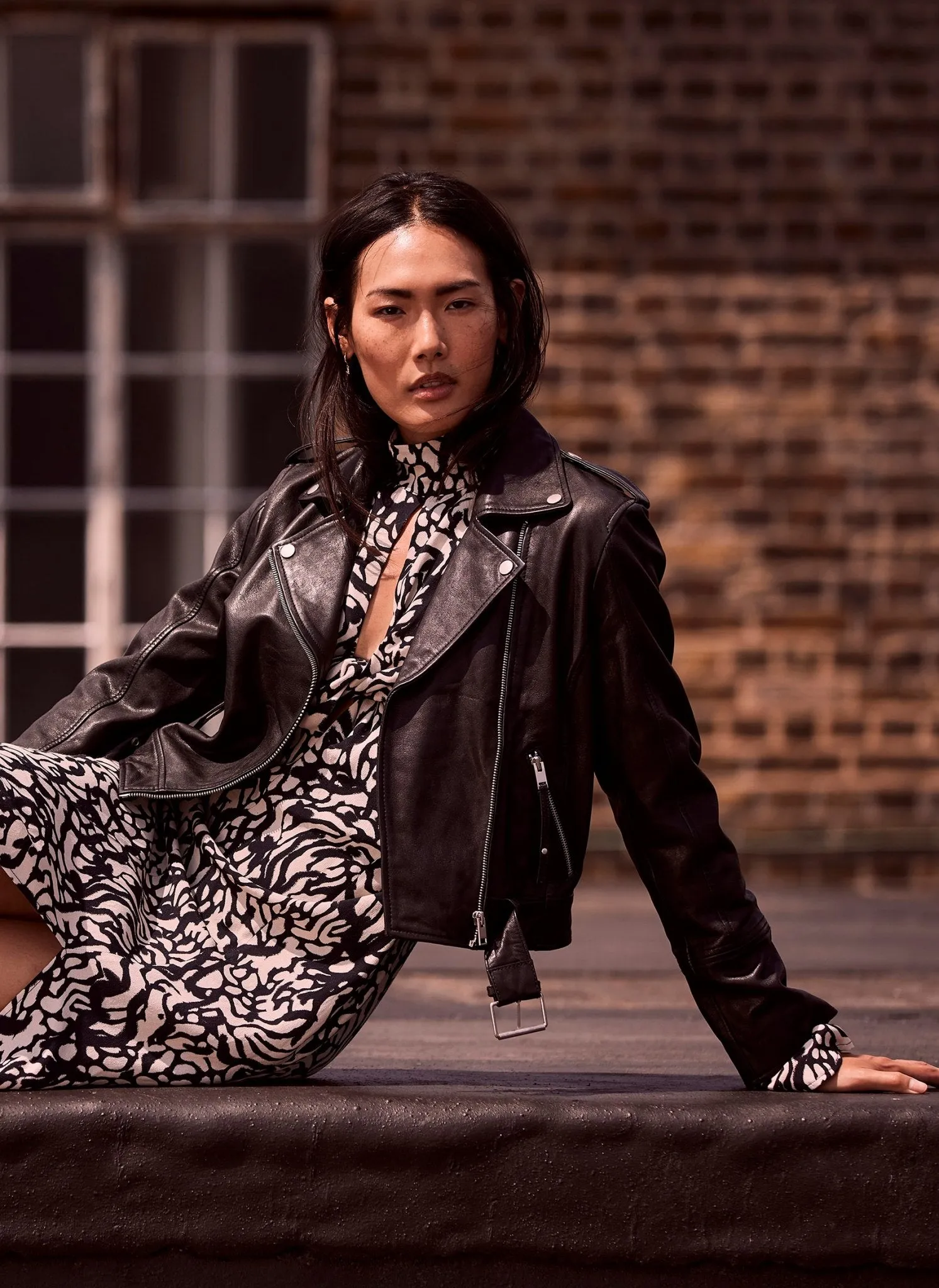 Black Print Midi Dress sold by Mint Velvet product image thumbnail 3