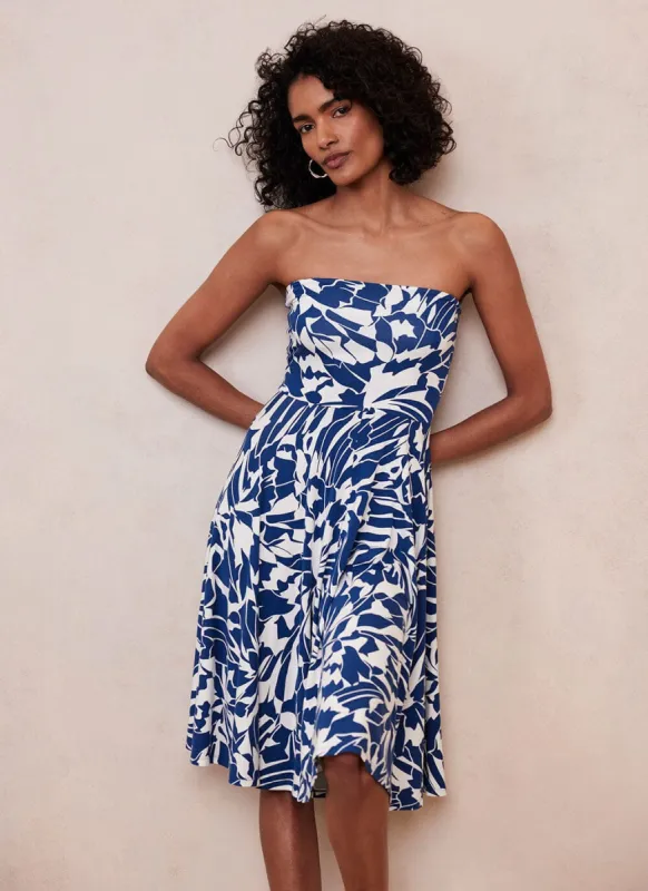 Luna Print Bandeau Mini Dress sold by Mint Velvet