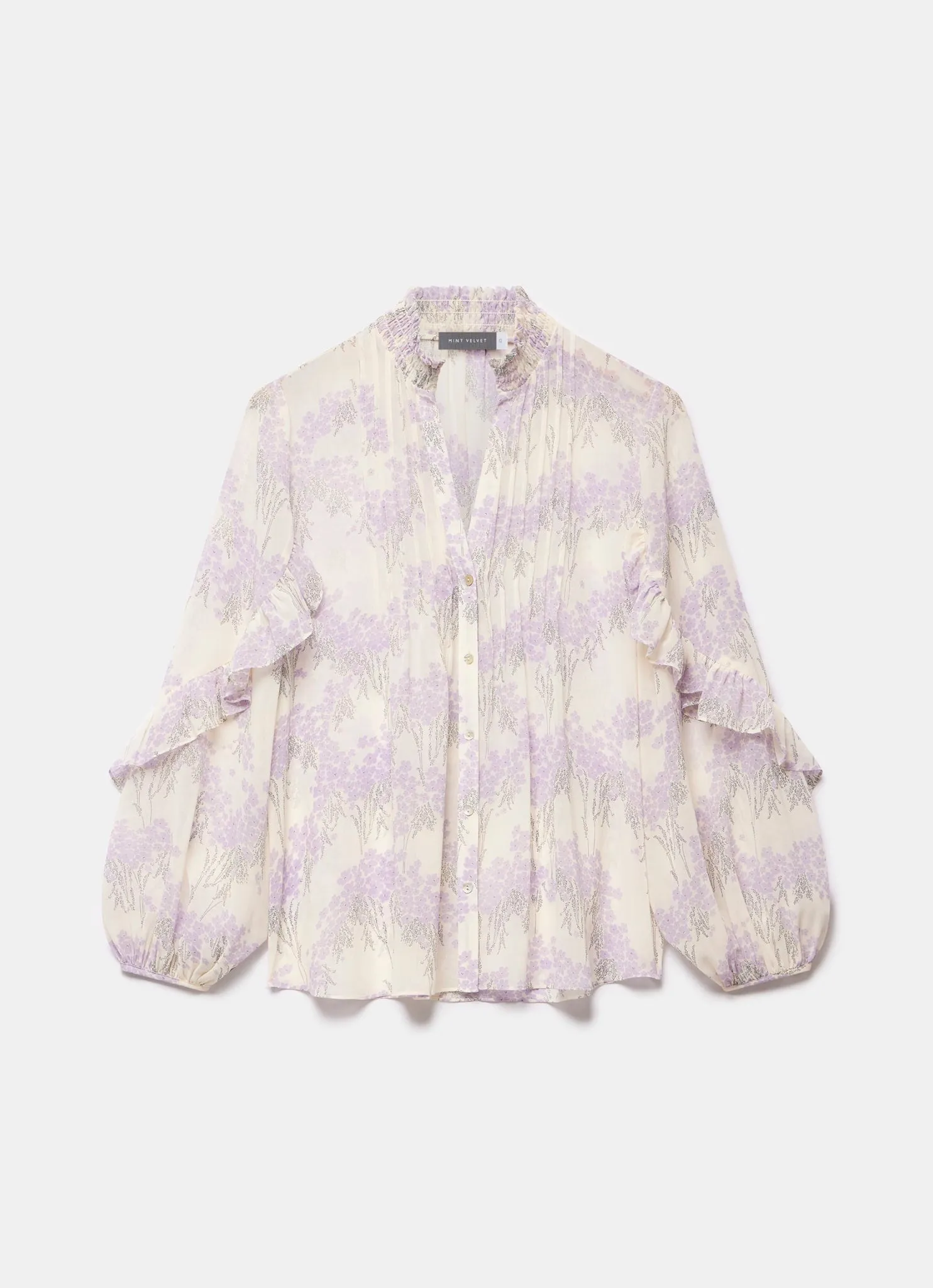 White Floral Print Blouse sold by Mint Velvet product image thumbnail 5