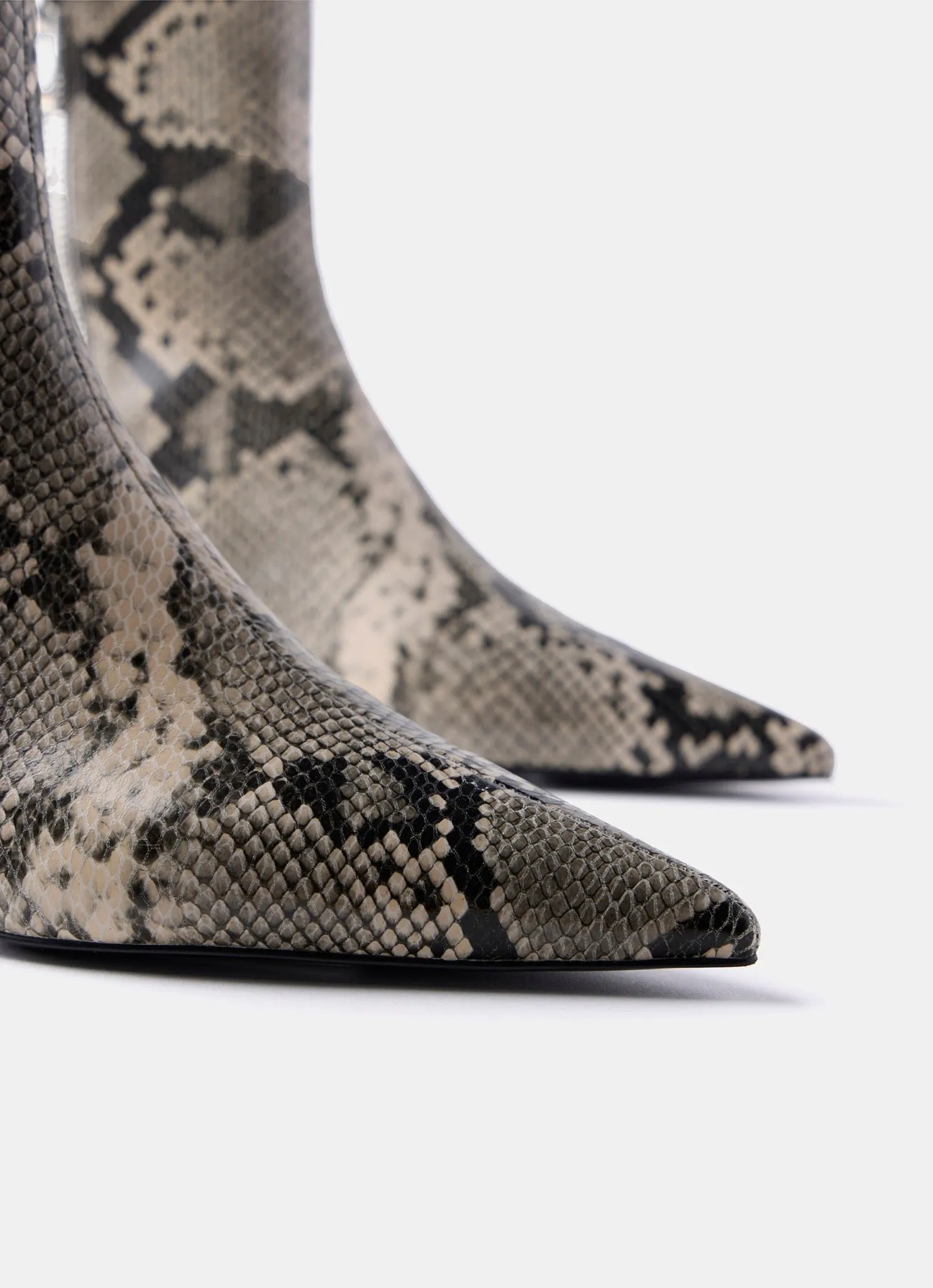 Issy Snake Print Leather Ankle Boot sold by Mint Velvet product image thumbnail 4
